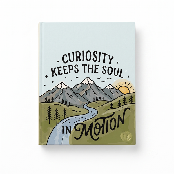 The Curiosity In Motion Notepad - A5 (Duck Egg Blue)