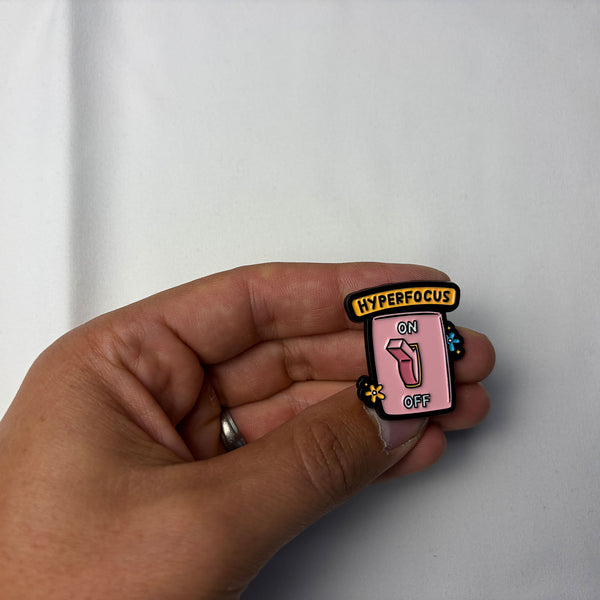 Hyperfocus On/Off - Pin Badge
