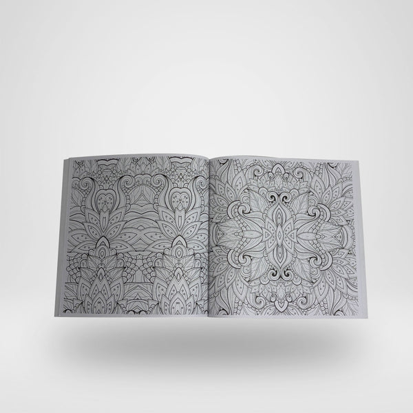 Colour Therapy Adult Colouring Books, Series 2 Animal, Floral, and Pattern Illustrations - Set of 3 Books