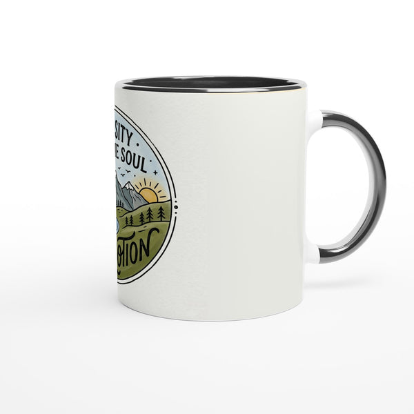 Curiosity Mountain Mug - Black