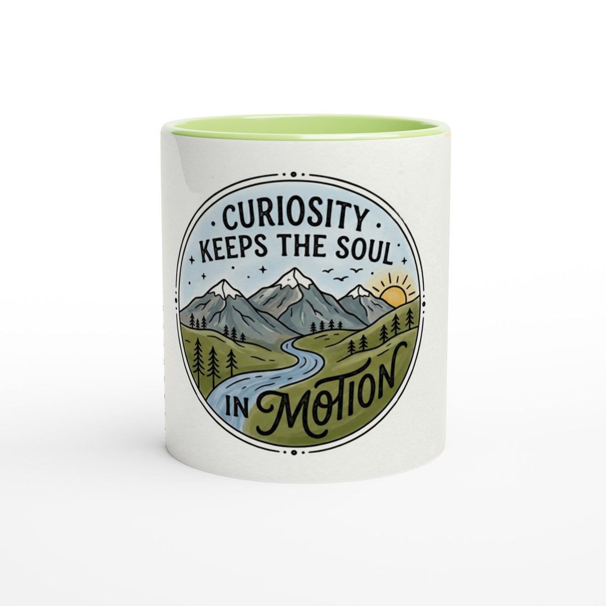 Curiosity Mountain Mug - Green