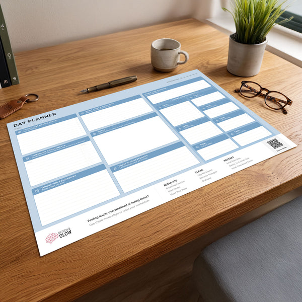 The Day Planner Desk Pad - A3 (Blue)