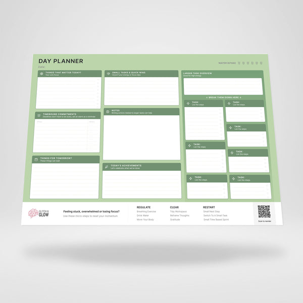 The Day Planner Desk Pad - A3 (Green)