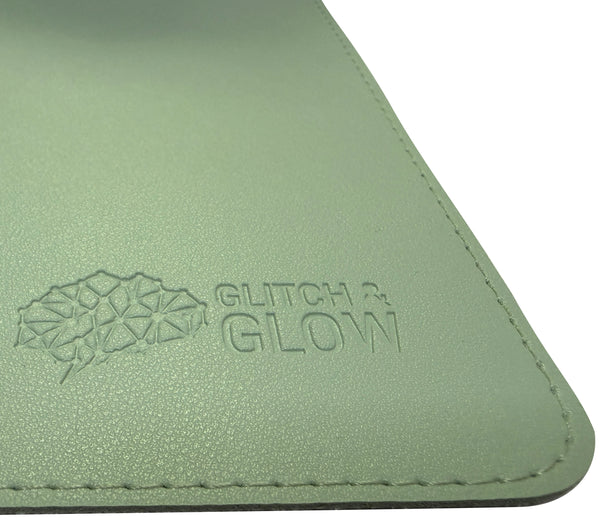Vegan Leather Desk Mat - Sage Green (90cm × 40cm)