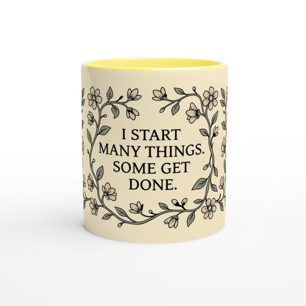 I Start Many Things Mug - Cream
