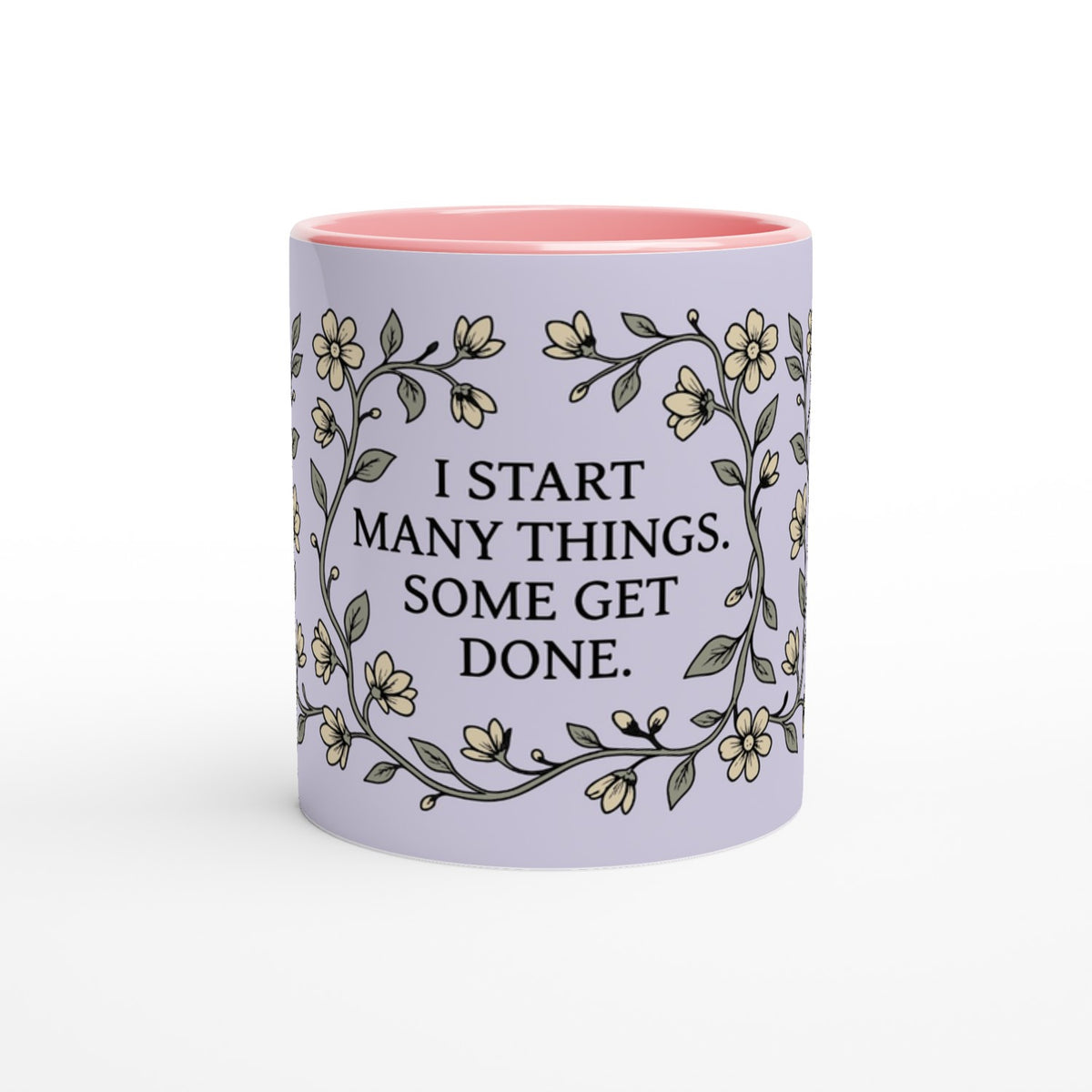 Floral Wreath Mug - Lavender