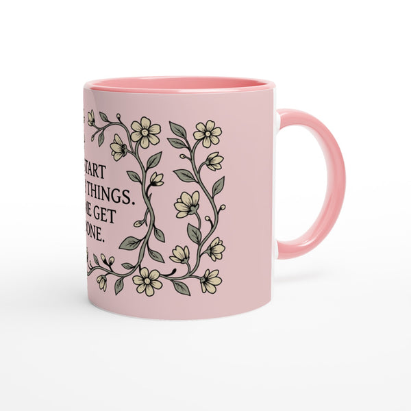Floral Wreath Mug - Pink