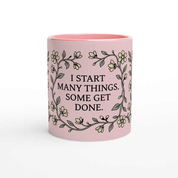 Floral Wreath Mug - Pink