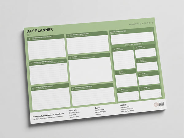 The Day Planner Desk Pad - A3 (Green)