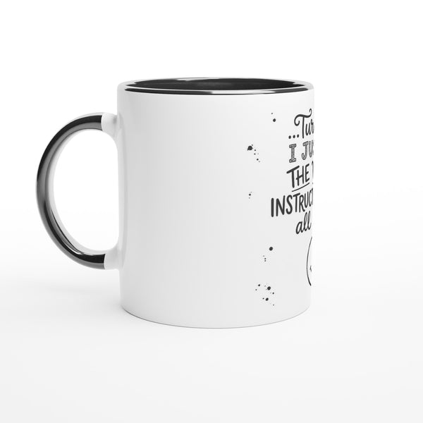 Instructions Quote Mug - Black