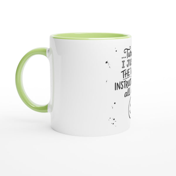 Instructions Quote Mug - Green