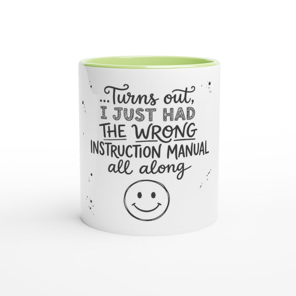 Instructions Quote Mug - Green