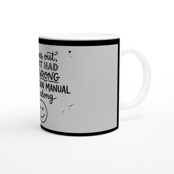 Instructions Quote Mug - Grey