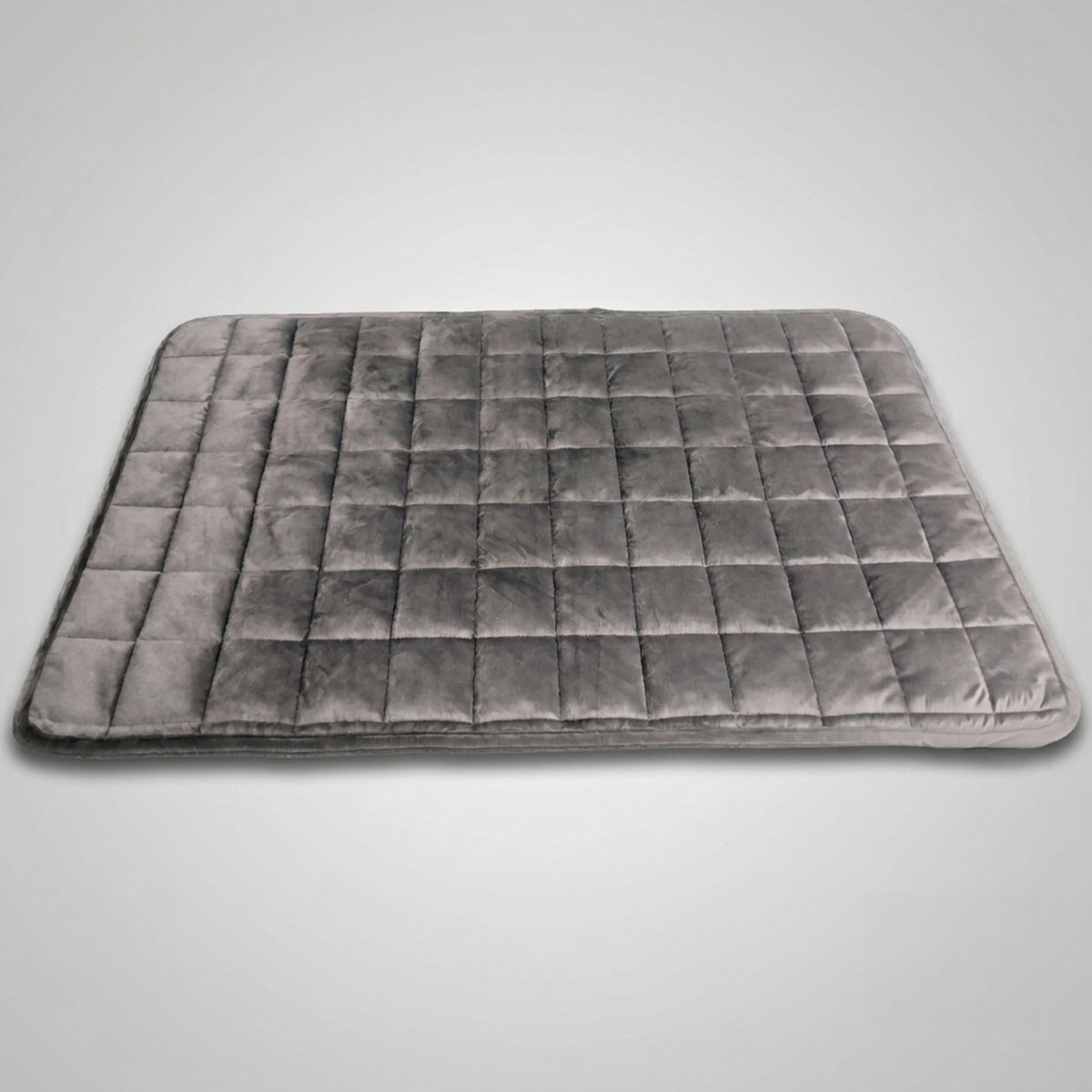 The Weighted Lap Blanket - Minky Charcoal Grey