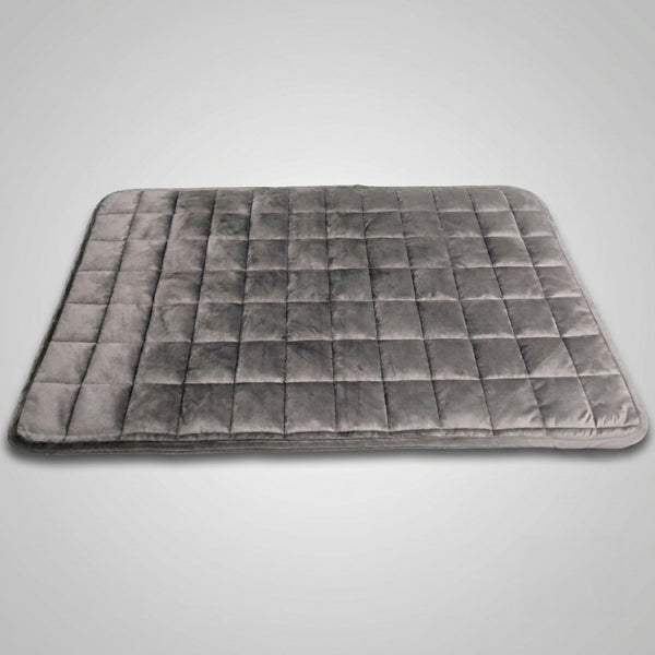 The Weighted Lap Blanket - Minky Charcoal Grey