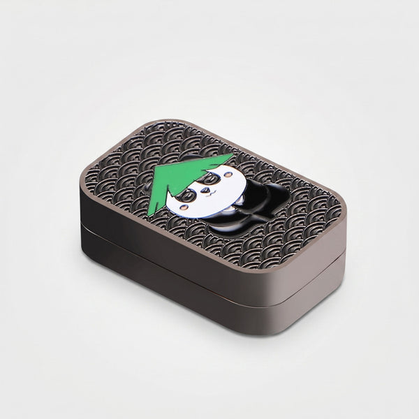 Panda Push Box - Magnetic Fidget Tile (Midnight Black)