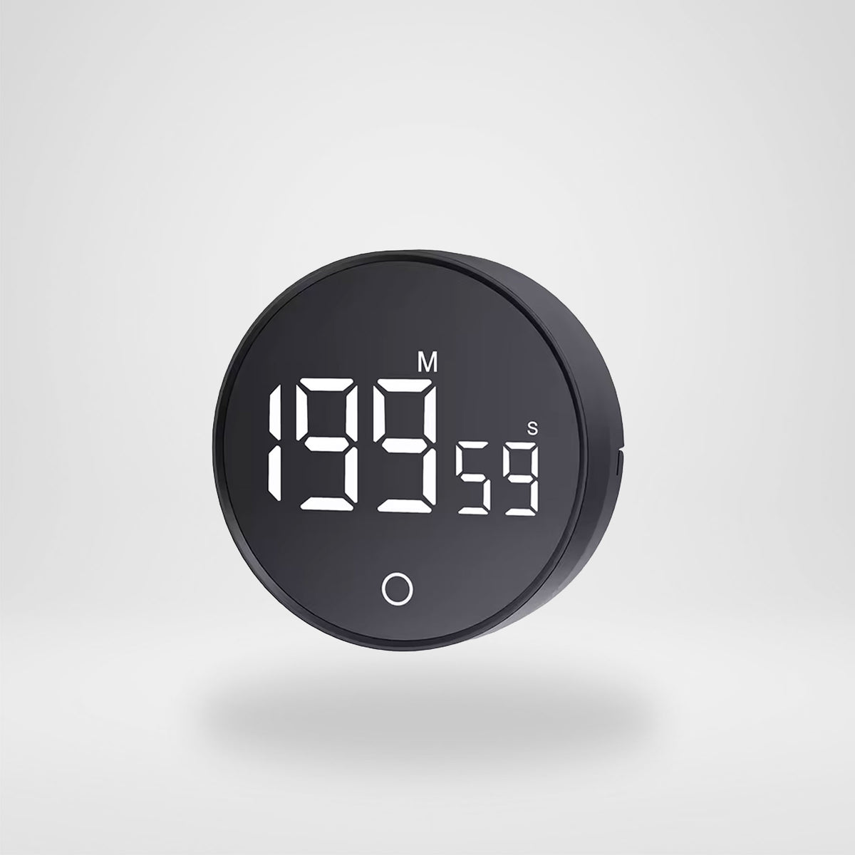 Round Digital Twist Timer - Black